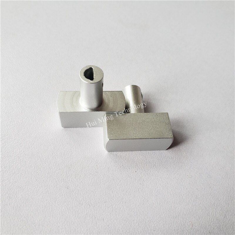 2 Stuks Aluminium Knop Potentiometer Knop 21*21*4Mm Zandstralen T Knop D Shaft Potentiometer Cap Power volume Gear Schakelaar Knop