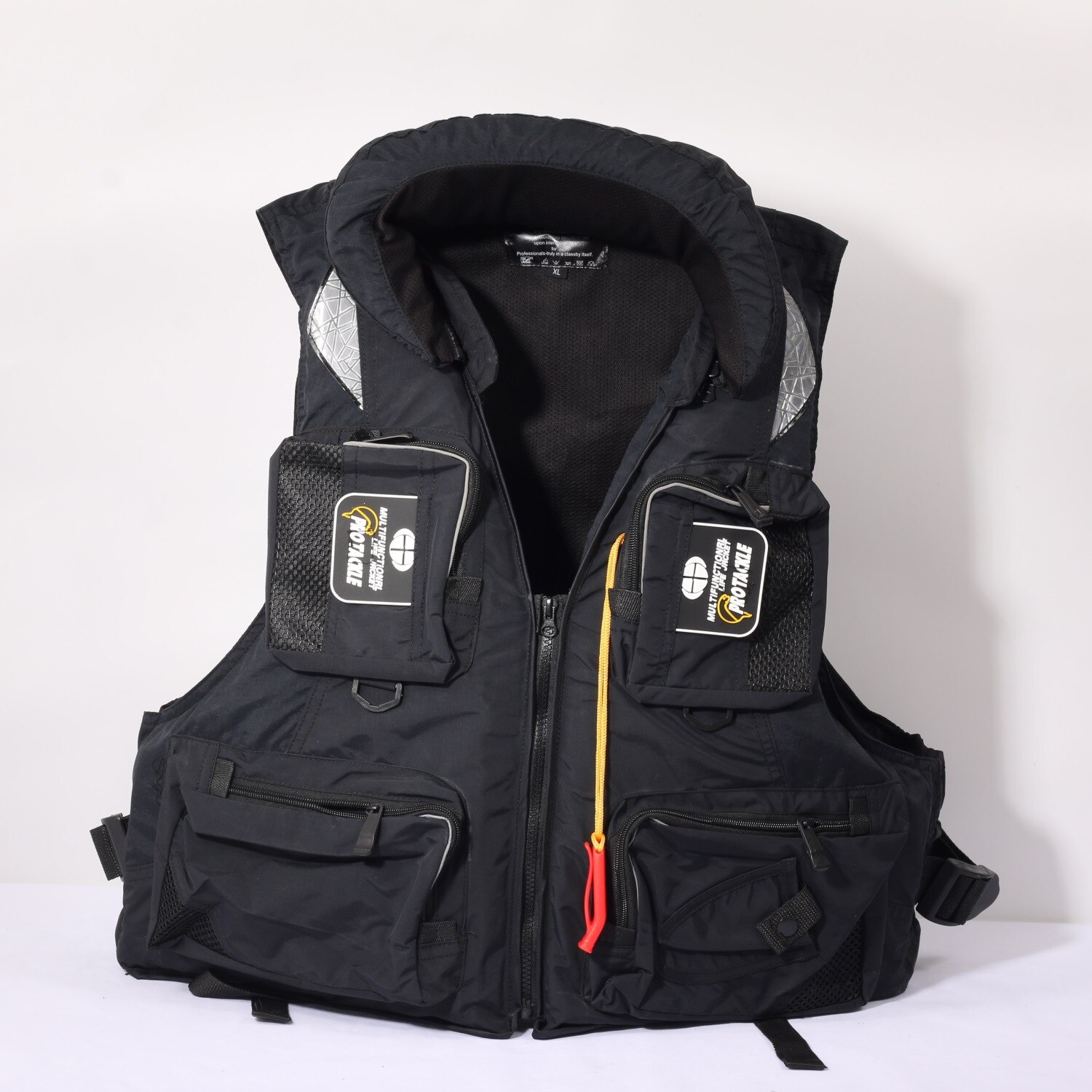 Sea Fishing Life Jacket Rock Fishing Adult Fishing Waistcoat Multi-Function Portable Swimming Large Buoyancy: 4