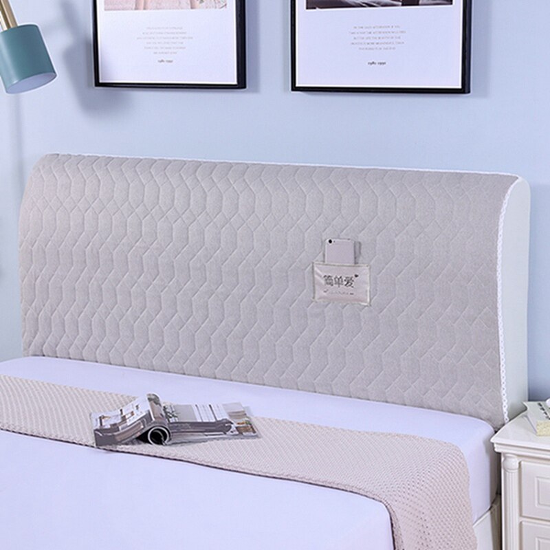 Rea dammtätt ryggskydd säng sänggavel överdrag all inclusive säng huvud rygg skydd dammskydd heminredning: Beige / W120 xh 65cm