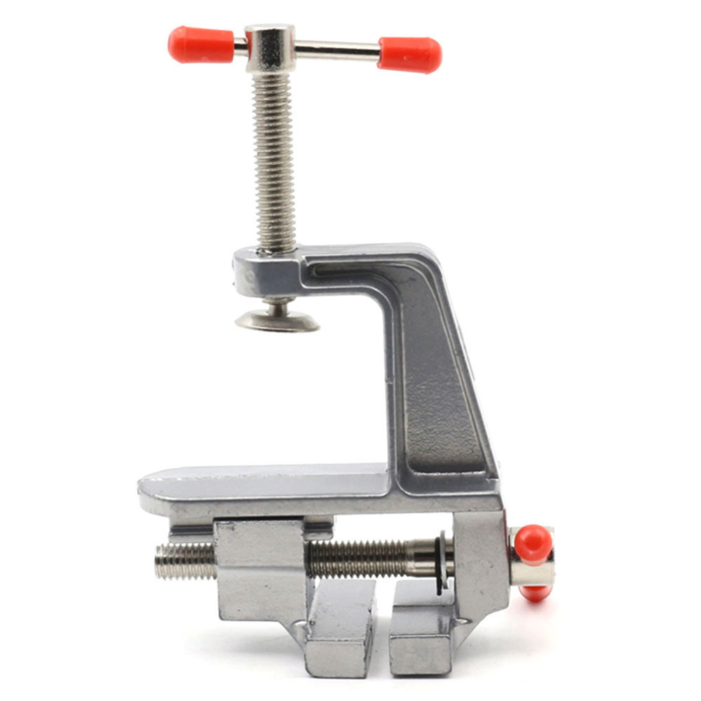 1pc Aluminum Miniature Small Jewelers Hobby Clamp On Table Bench Vise Mini Hand Tool Vice Muliti-Funcational
