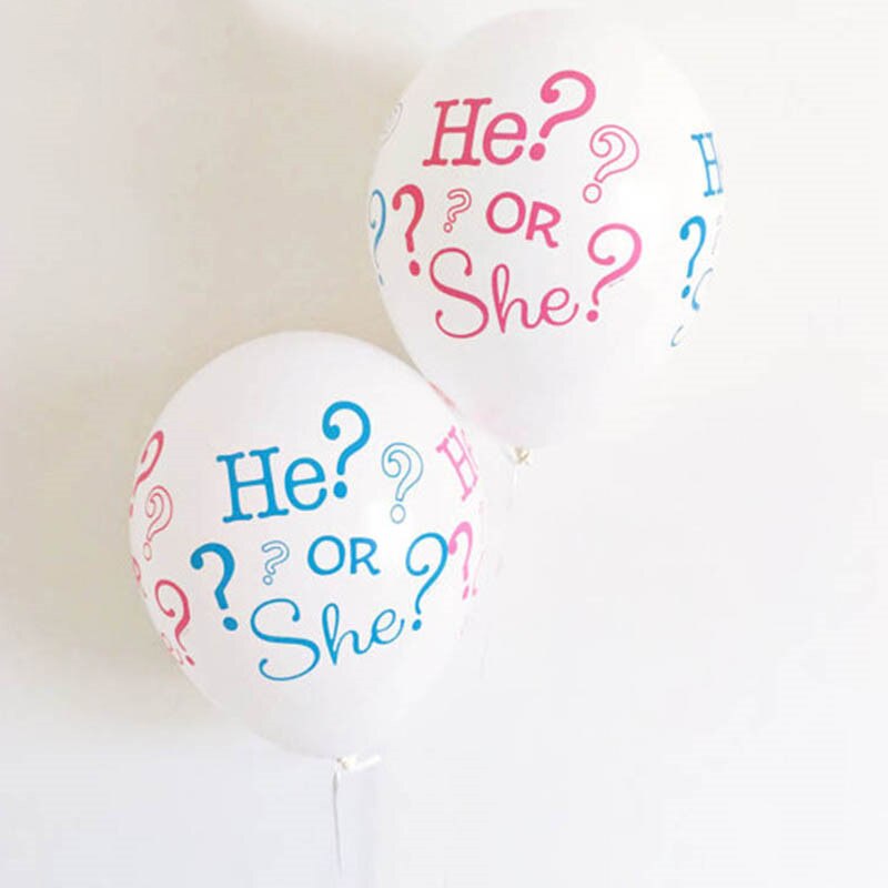 10 stk han eller hun baby ballon køn afslører fest drenge eller pige ballon baby shower indretning det er en pige dreng fødselsdagsfest forsyninger