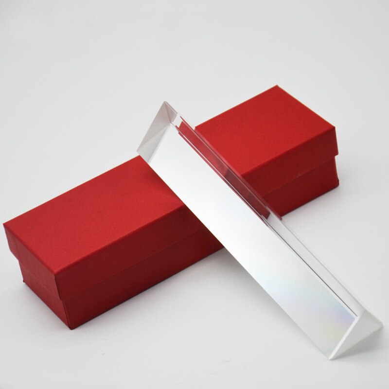 8cm Glass Prism Rainbow Photo Shoot Physics Right Angle Students Optical Glass Prism Physical Equipment Apparatus