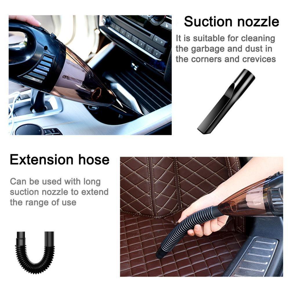 12V Handheld Vacuum Cordless,Powerful Cyclone Suction Rechargeable Portable Cleaner Easy Using Vacuum N8Z5