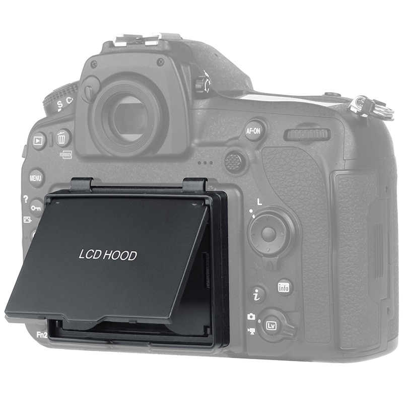 2in1 LCD Screen Protector Pop-up Zonnescherm Hood Cover Guard voor Nikon D850 DSLR