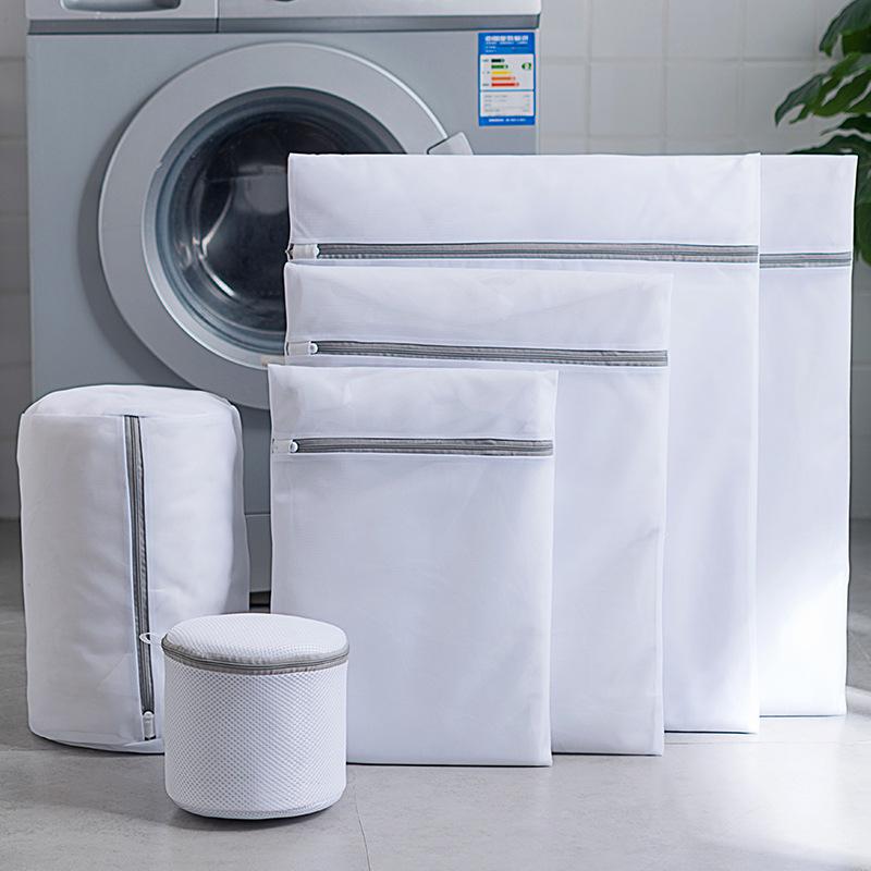 Wit Mesh Bag Voor Wassen Beha Sokken Ondergoed Mesh Ritssluiting Lingerie Waszak Wasmachine Vuile Waszakken Wassen Kit