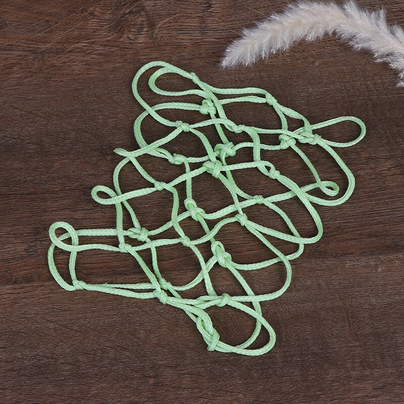 Farve tilfældig grøn fluorescerende basketball net lysende basketball net nat sport fluorescerende standard basketball net