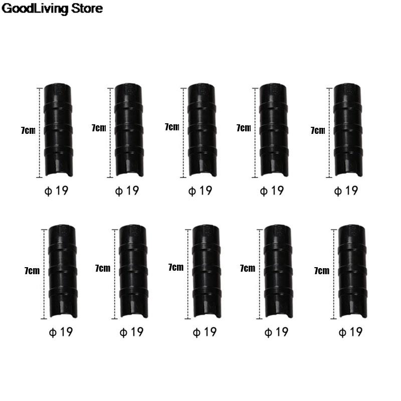 Serre-joint en plastique pour tube PVC, 10 pièces, noir: N20