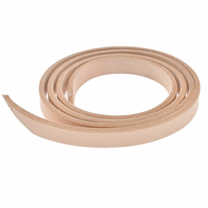 1Pc Diy Blank Veg Gelooid Leer Strip Riem Riem Handgemaakte 100-130Cm Pick Breedte: 1.4cm