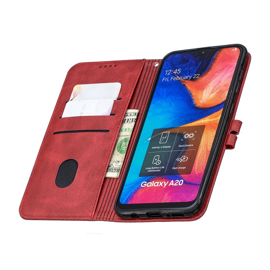 Étui pour Samsung Galaxy A20 étui à rabat en cuir sur pour Coque Samsung A20 Coque de téléphone Galaxy A20E A 20e Funda housse de portefeuille magnétique