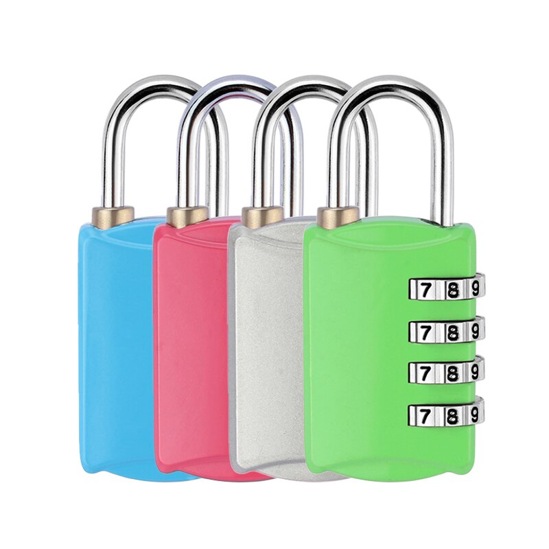 Candado para la habitación de viaje maleta Mini herramienta de seguridad 4 número de dígitos combinación con contraseña de bloqueo cerradura