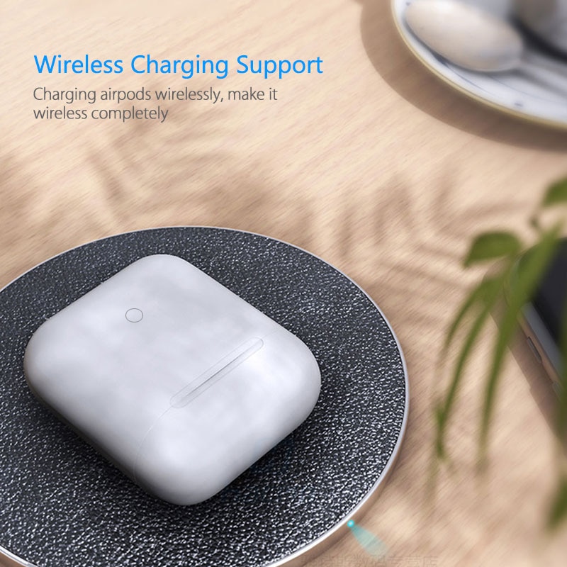 Wireless Charging Case For AirPods With Pairing Pop up Windows Qi Charger Replacement For Air pods 1 2 Airpod Charging Case Box