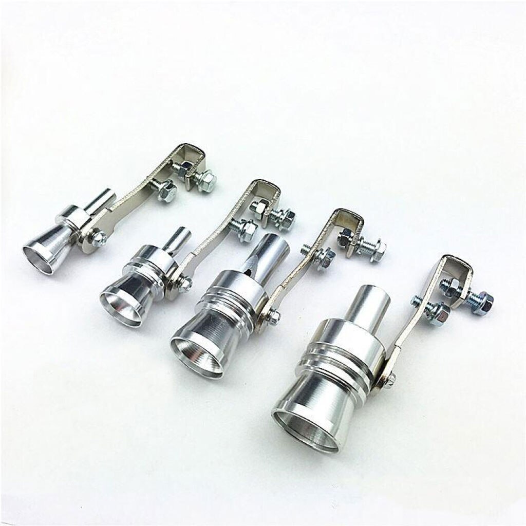 Przenośny symulator dźwięku turbosprężarka świstak robić motocykla prosty tłumik srebrny