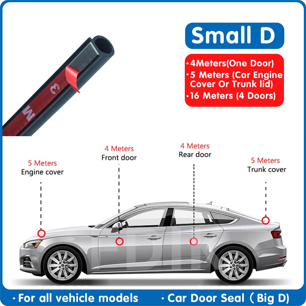 Kleine d auto rubberen strip afdichting epdm afdichting autodeur tochtstrip waterdichte tochtstrip auto rubberen deurafdichtingen voor autoafdichting