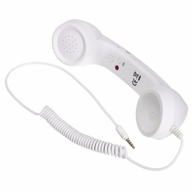 Klassieke Retro 3.5 Mm Comfort Telefoon Handset Mini Mic Speaker Telefoontje Ontvanger Voor Iphone Samsung Huawei TXTB1: 02