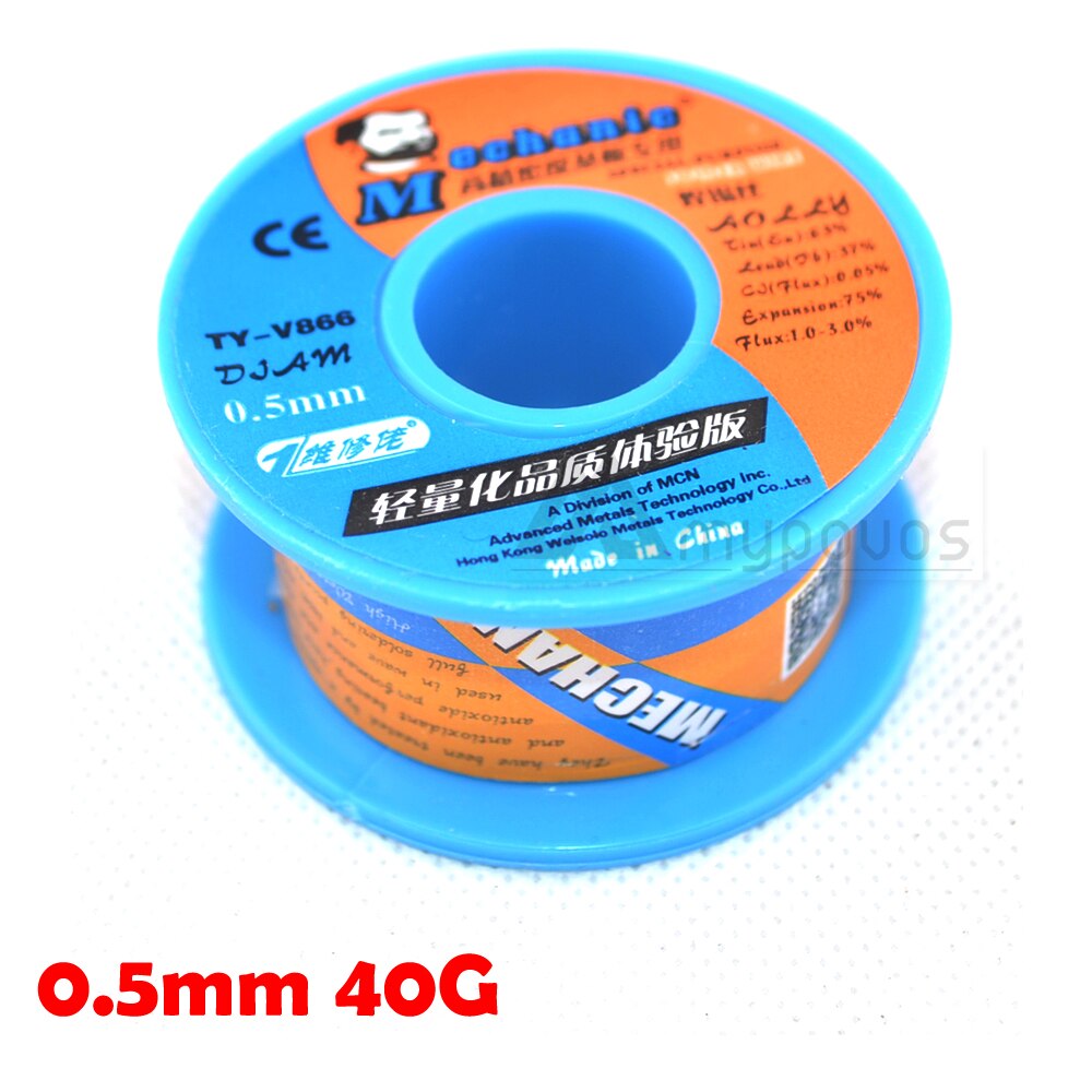Monteur 0.2/0.3/0.4/0.5/0.6mm 63/37 tin hars kern tin/lood hars rol flux soldeerdraad spoel laag smeltpunt lassen