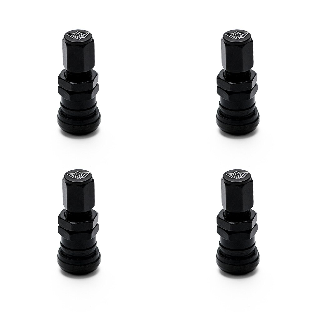 - universal 4 volk racing smidda aluminium ventilspindelkapslar hjul fälgar ht -wr11: Svart