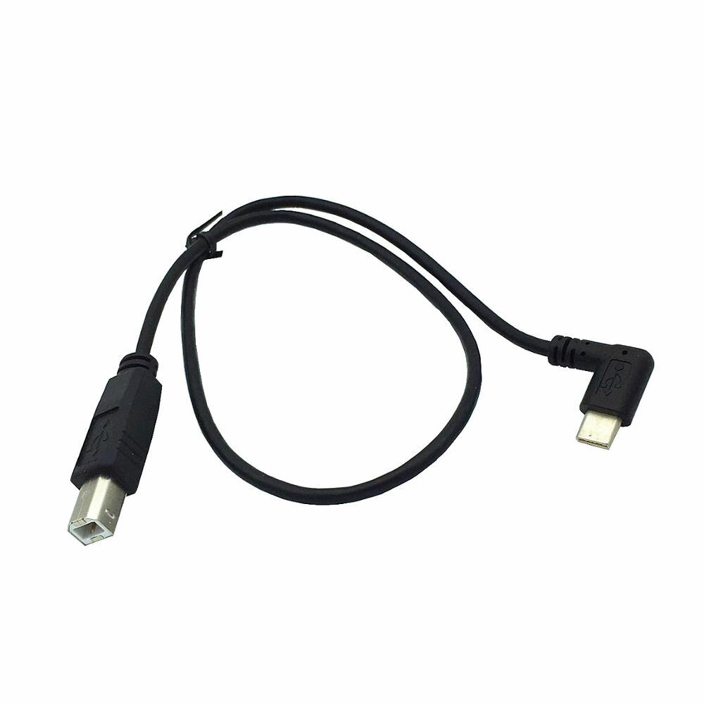 50Cm USB-C Usb 3.1 Type C Male Connector Naar USB-B Usb 2.0 Type B Male Data Kabel Printer Scanner kabel