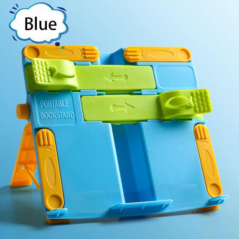 Adjustable Reading Book Stand Portable Non-Slip Metal Folding Textbooks Tablet Display Holder Book Stand For Kids and Adults