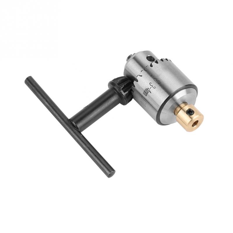 Mini Drill Chuck Micro 0.3-4mm JTO Taper Mounted Drill Chuck and Wrench with Chuck Key lathe accessories