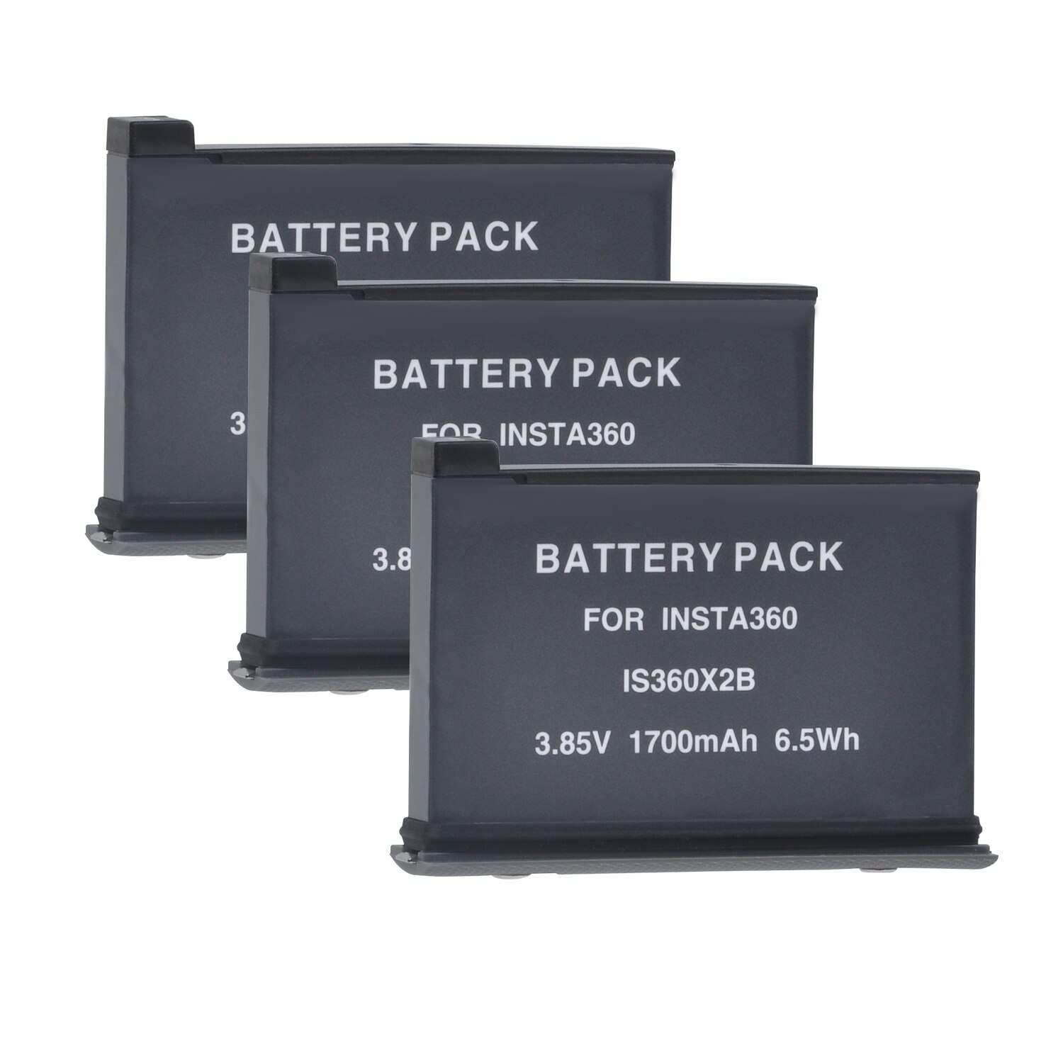 3,85 V 1700mAh Akku für Insta360 EINE X2 Kamera Akku: 3Pcs Battery