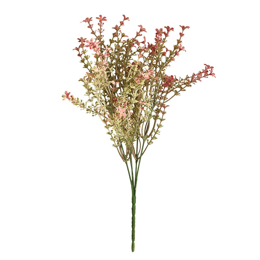 1 Boeket Kunstbloemen Voor Decoratie Thuis Plastic Stem Bruid Bruiloft Boeket Nep Bloem