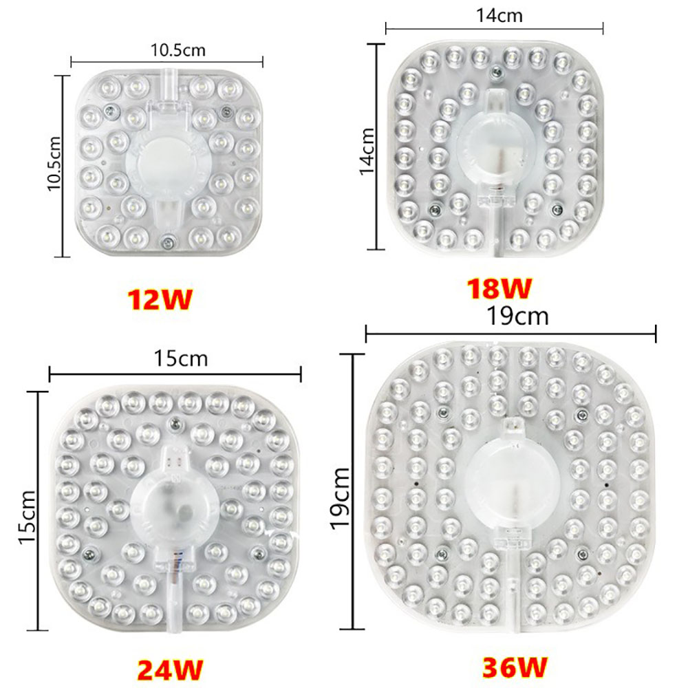 36W 24W 18W 12W LED anillo PANEL círculo luz SMD LED tablero de techo cuadrado tablero de lámpara circular AC 220V 230V 240V luz LED