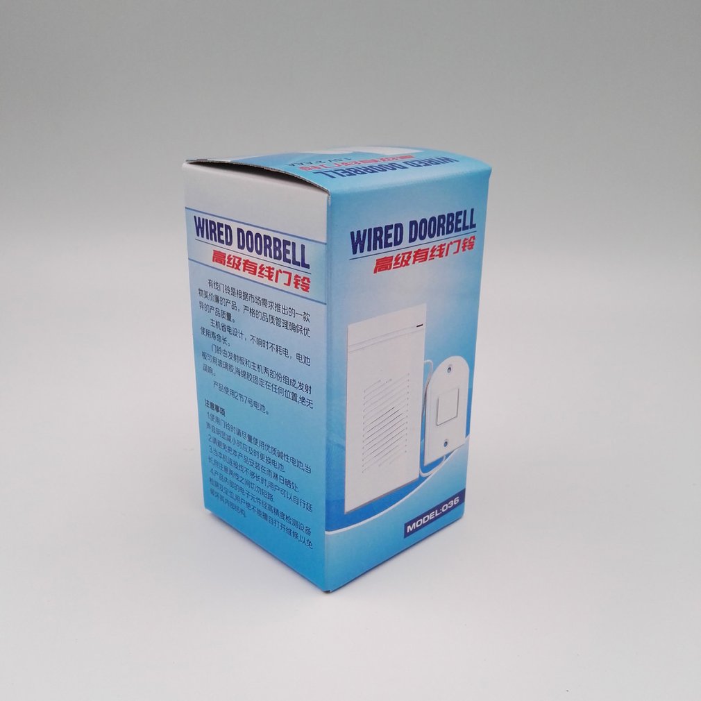 Old-fashioned Wired Digital Doorchime portable Electronic Doorbell crisp sound Waterproof bell with home cord