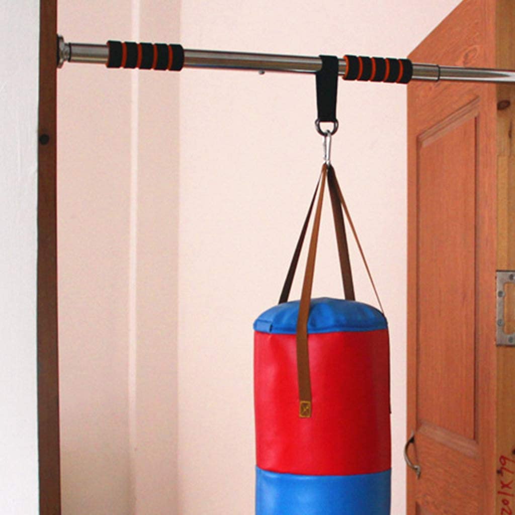 200kg bærende belastning hengende belte t-stang stropp dumbbell vektstang tau håndtak stropp tre sving stropp krok ring forbindelsesbelte