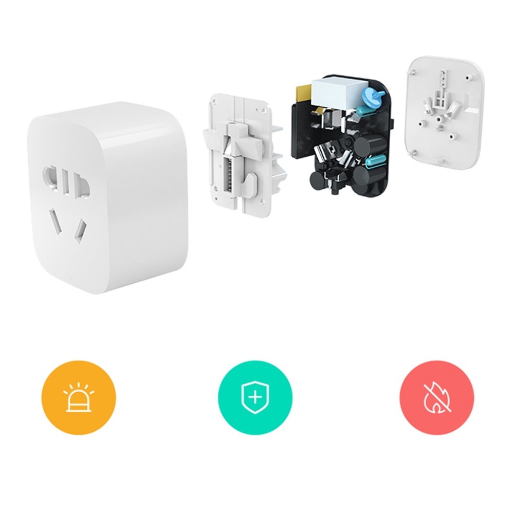 Xiaomi smart socket stik grundlæggende wifi trådløs fjernbetjening socket adapter tænd og sluk med telefonen