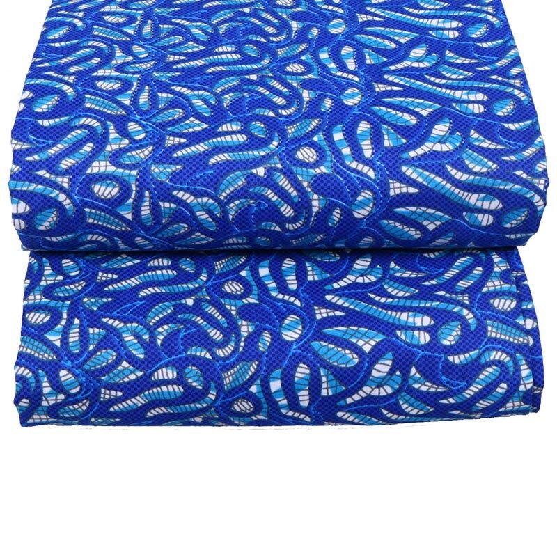 Tela de cera de tela Real de pagne africano Ankara Material de costura de impresión para vestido de 6 yardas lote