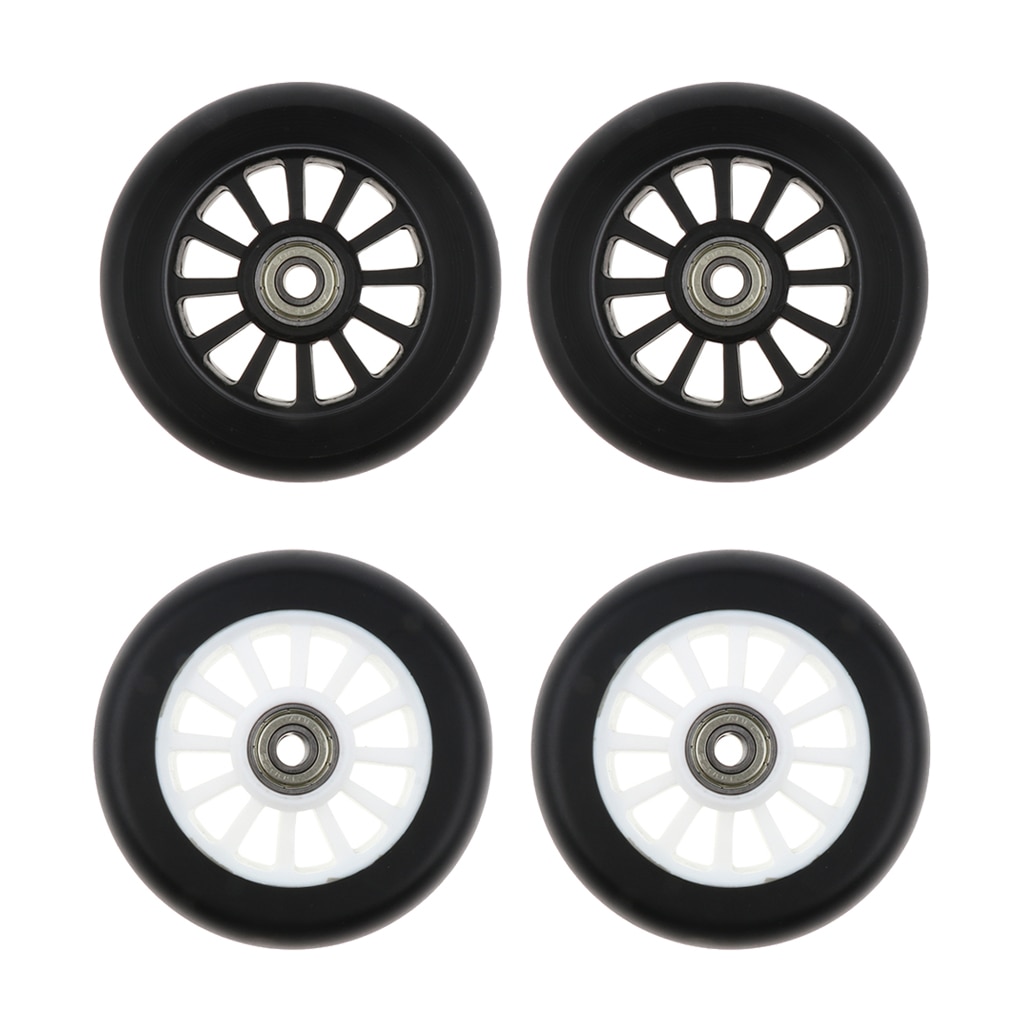 2 pces rodas de scooter do plutônio velocidade patins rodas do trole substituição 100mm esportes ao ar livre acessórios