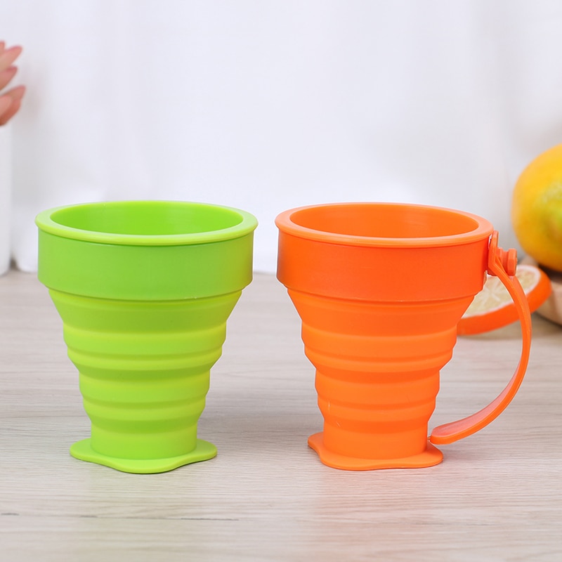 Portable Silicone Folding Cup Collapsible Foldable Outdoor Telescopic Drink Ware Travel Retractable Camping Water Cup