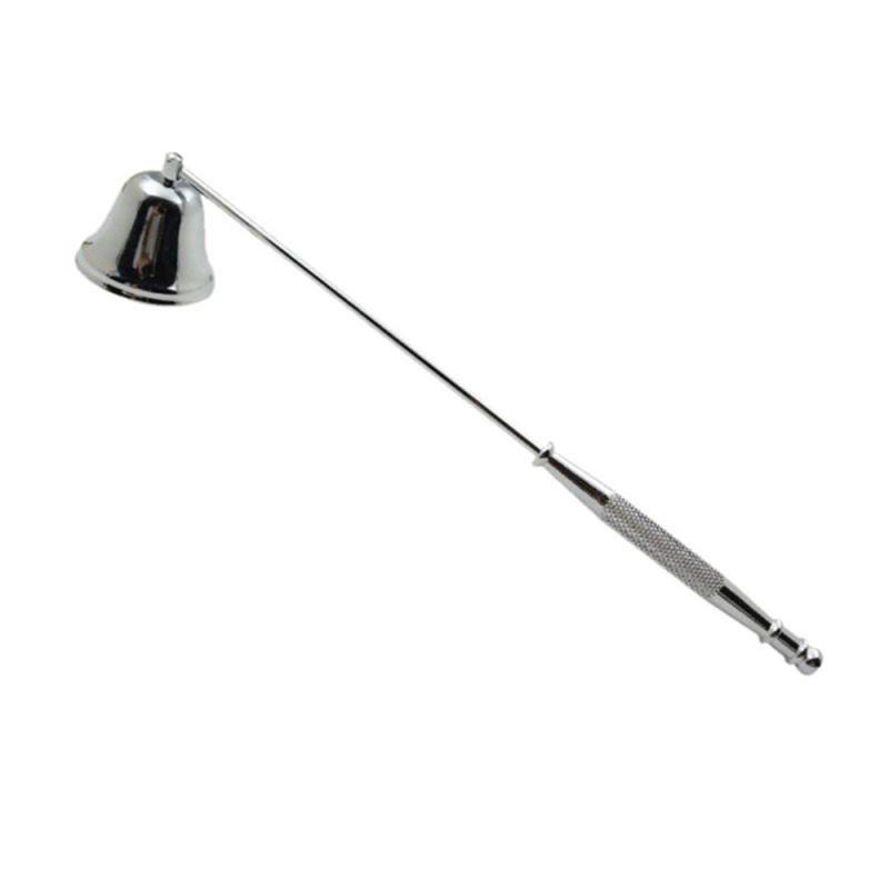 Candelabro de acero inoxidable sin humo para el hogar, Kit de herramientas de Apagado manual, accesorios para velas de Cocina: silver