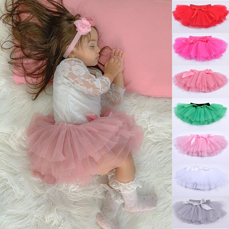 Zomer Baby Kleding Tutu Geplooide Rok Kinderen Rok Europese Amerikaanse Kinderkleding Culottes Tutu Rok Voor Baby Meisje