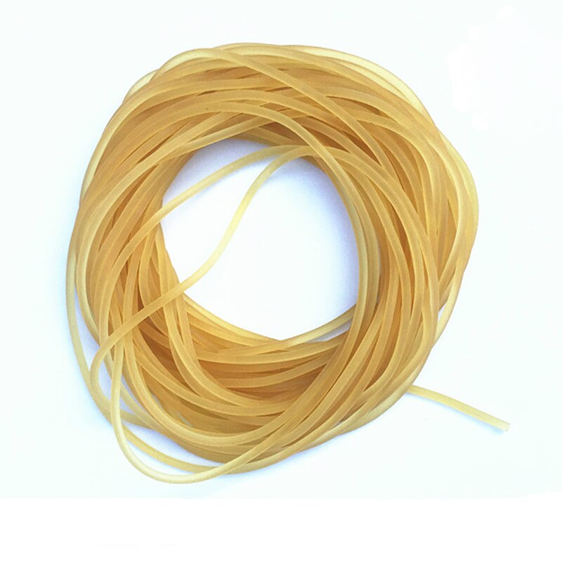 2mm Fishing Line Solid Elastic Rubber Fishing Rope Missed Rope Elastic Rope Tied Fishing Line Buffer Release Elastic Rubber Rope: Natural color 30m