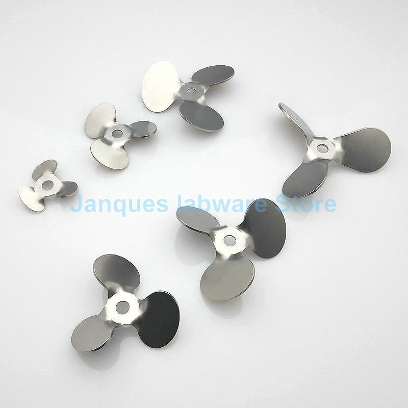 1pcs Lab OD 30mm to 120mm Stirring Blade 304 Stainless steel three-leaf type Stirrer Paddle,Stirring Dispersing Rod with nut