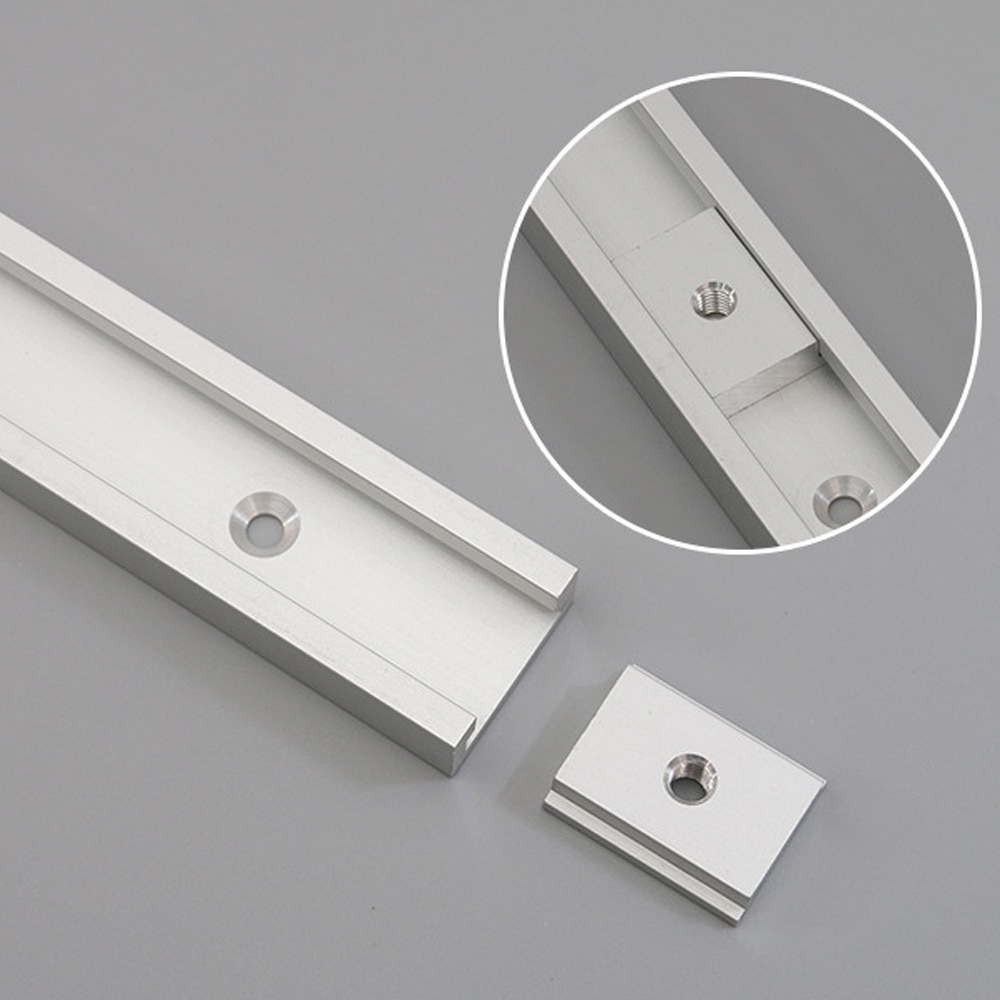 Woodworking T-slot Slide Track Aluminium Alloy T-tracks Miter Track For Woodworking Saw/Router Table Jigs Screw Slot Fastener