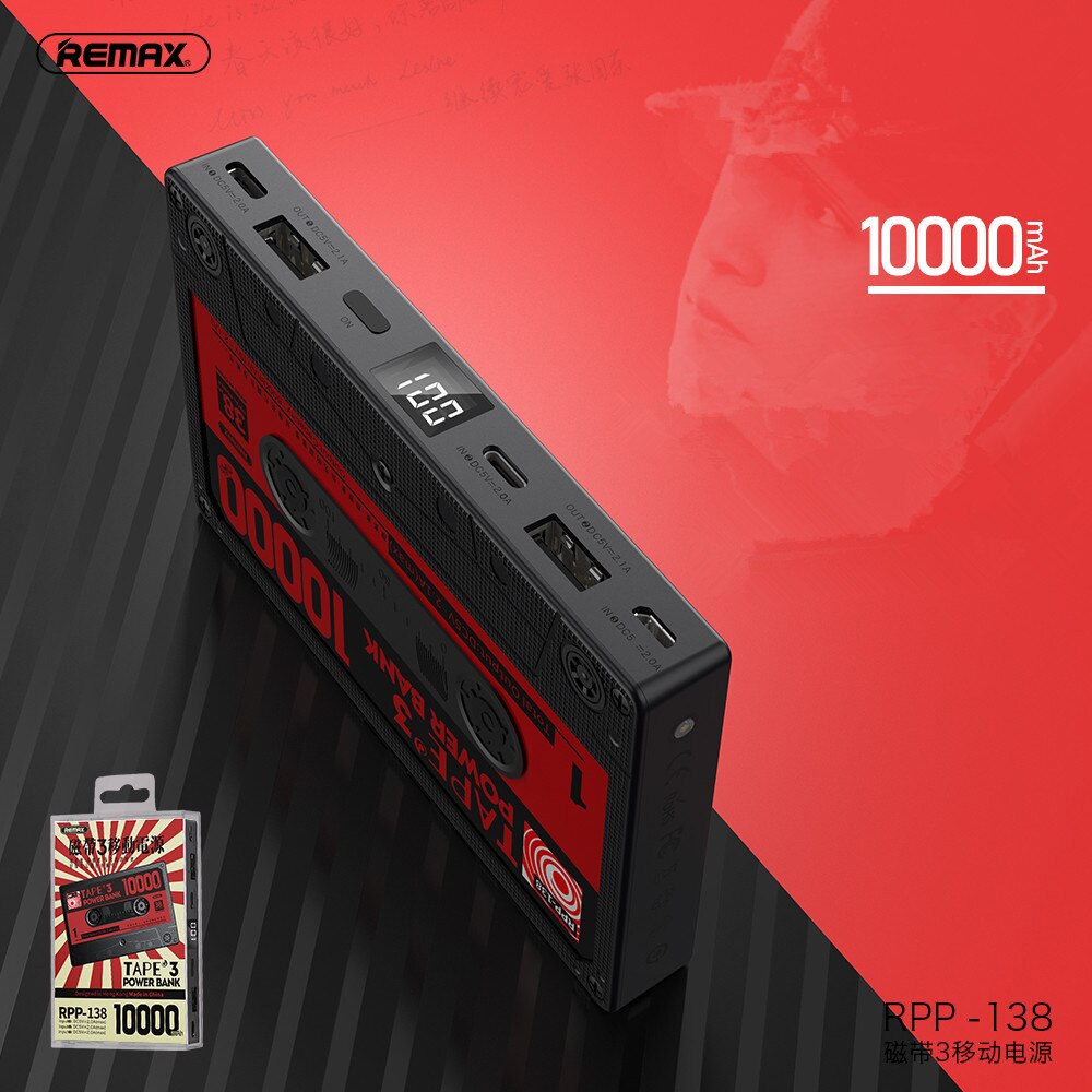 Remax proda 4000mAh power bank Tape powerbank met led Ultra Dunne Mini Draagbare Externe Batterij Oplader voor iphone