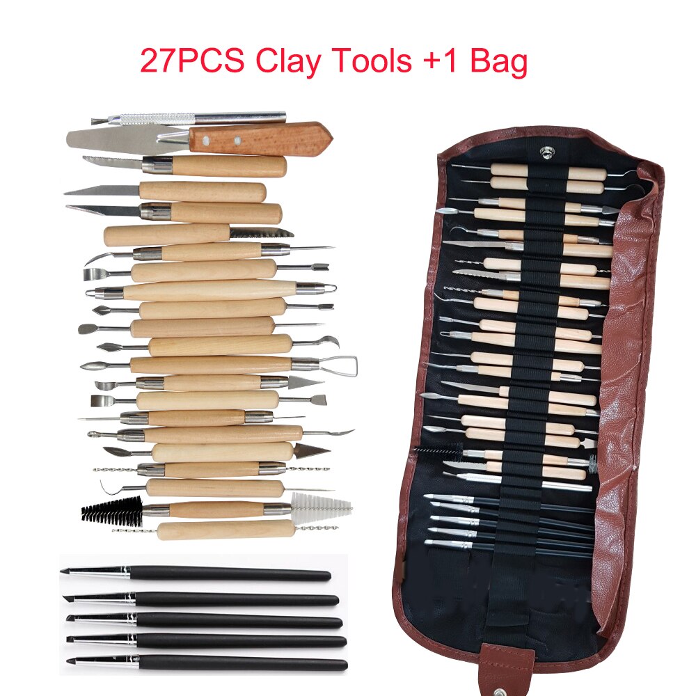 27Pcs Arts Crafts Clay Sculpting Gereedschap Set M... – Vicedeal