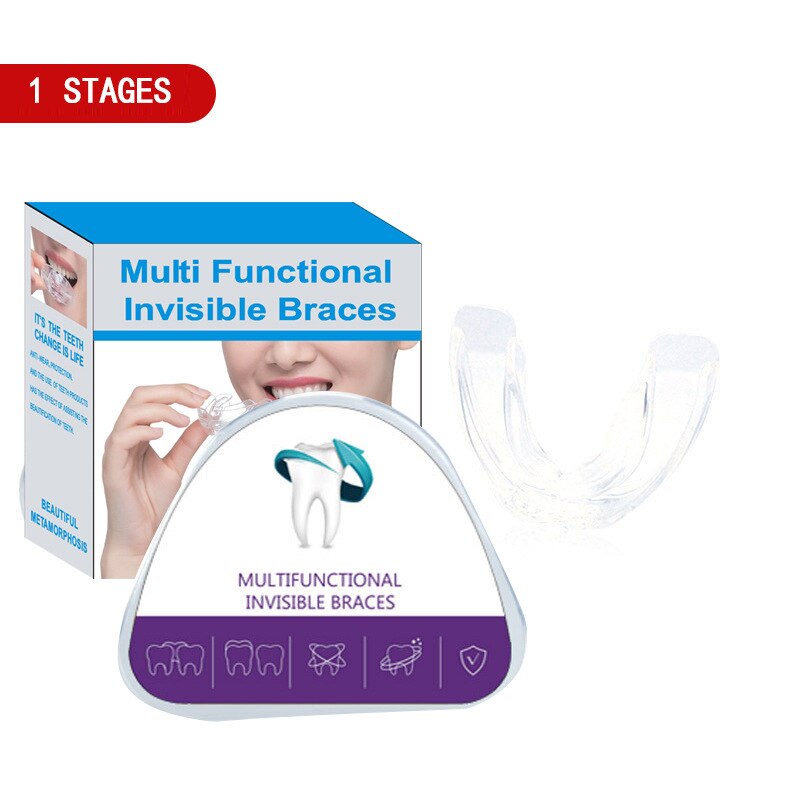 Multi Funzionale Invisibile apparecchio Dentale Allineamento allenatore Denti Fermo invisibile Correzione anti Molare Bocca Guardia: Phase 1(Sofe)