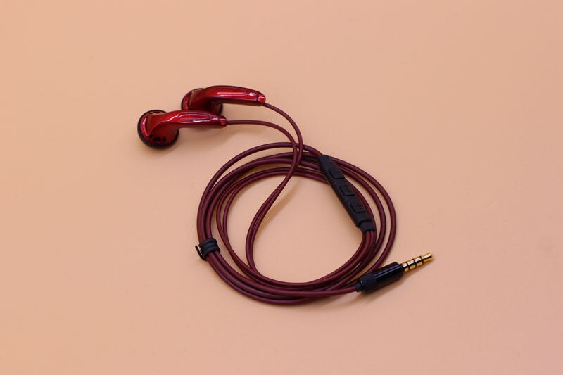 DIY MX500 Flat Head Earbud Heavy Bass Sound Earphone ZMX500 with Microphone