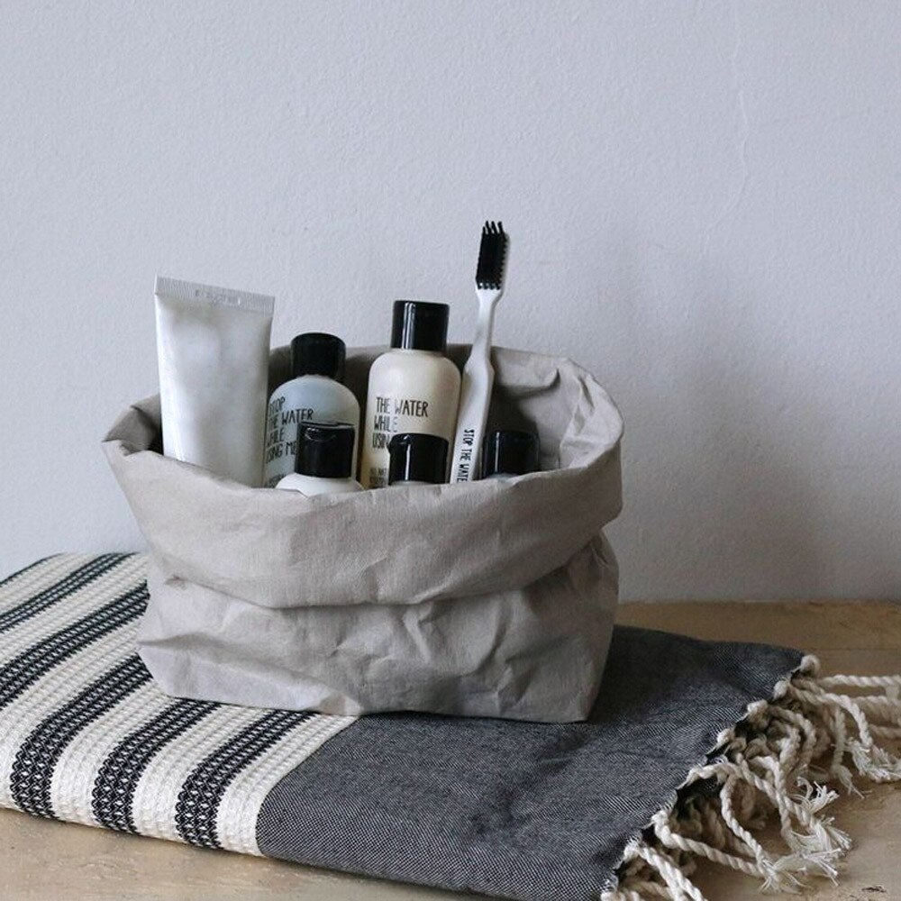 25# Washable Kraft Paper Bag For Plant Seeds Flowers Pots Multifunctional home Storage Bag Reusable Durable Storage Bags Сумка