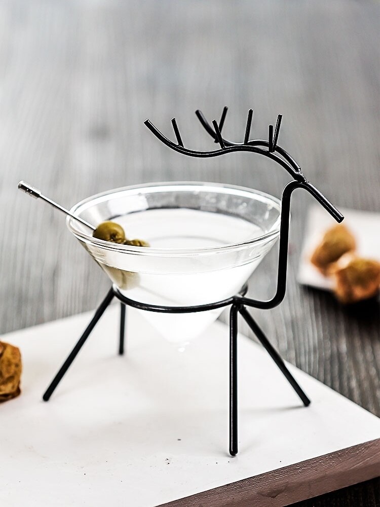 Nouvelle Mule cerf Martini Cocktail verre mariage fête Bar discothèque Champagne Coupes flûtes cône Muller Tipsy coupe de vin