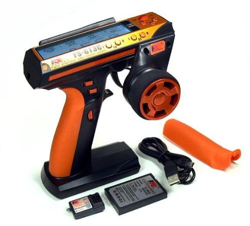 Flysky FS-GT3C-sistema digital de hopping de frecuencia automática, receptor GR3E para coche de control remoto, 2,4 Ghz, 3CH, AFHDS, Original: Naranja