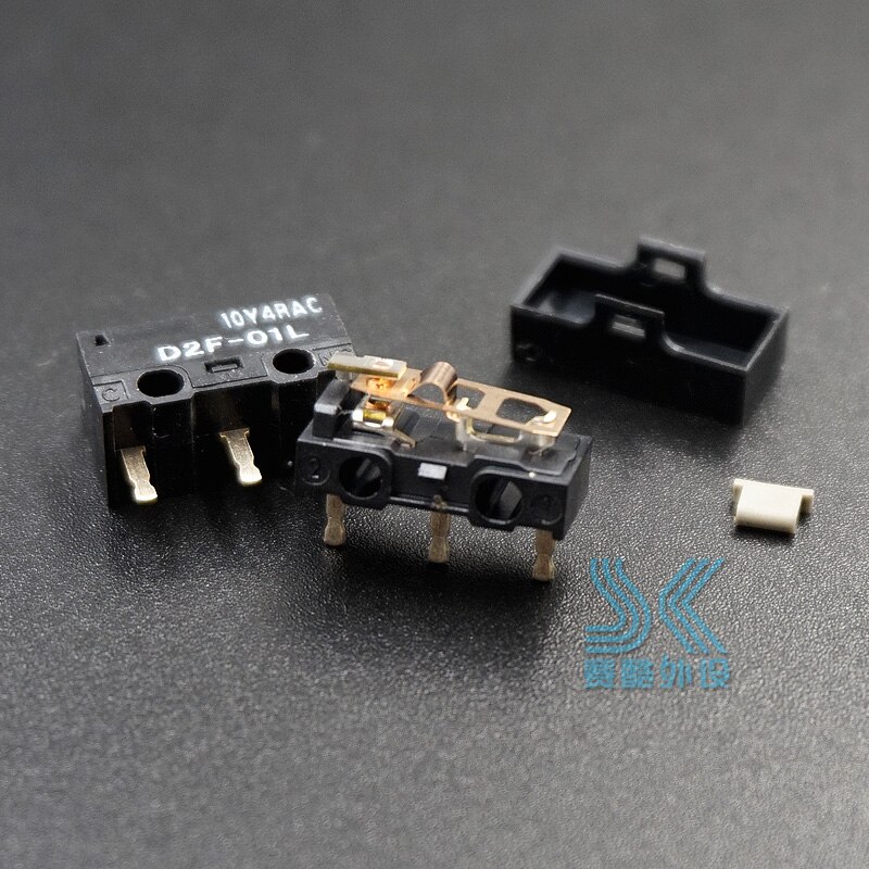 2Pcs Omron Muis Micro-schakelaar Microschakelaar D2F-01L Geschikt Voor Logitech G403 G520 G603 G703 G900 G903 IE3.0 D2FC-F-7N 10M 20M