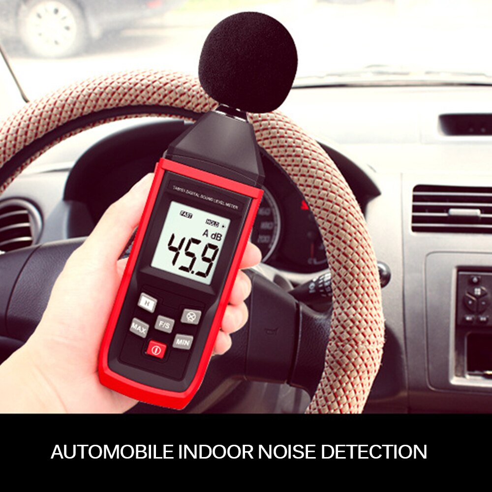 Decibel Meter Digital Sound Level Tester Noise Meter Noise Measurement Tester Range 30~130dB Decibel Tester With LCD Display