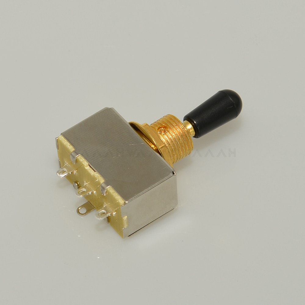 Guitar Toggle Switch 3 Way Switch Box Style with Tip Cap Black Gold Nickel for Electric Guitar: Yellow