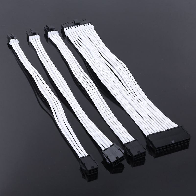 Mouw Extension Voeding Kabel 24-Pin Een Tx/Eps/8-Pin Pci-E Gpu/8pin cpu/6-Pin Pcie/4Pin Cpu Kabel Met Kammen 18 Awg