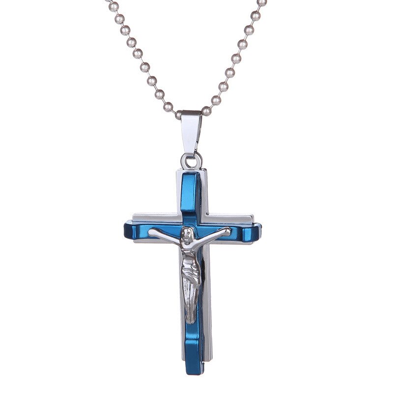 Jezus Mannen Cross Ketting Rvs Sieraden Kerst Jesus