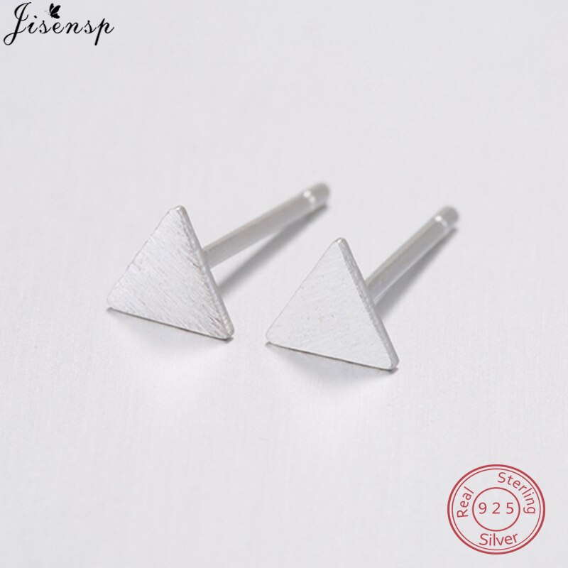 Real 925 Sterling Silver Animal Earrings for Women Minimalist Star Cat Triangle Music Stud Earrings Child Best allergy free: FED098